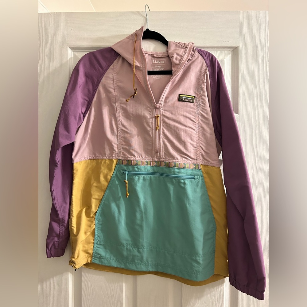 LL Bean rain jacket.